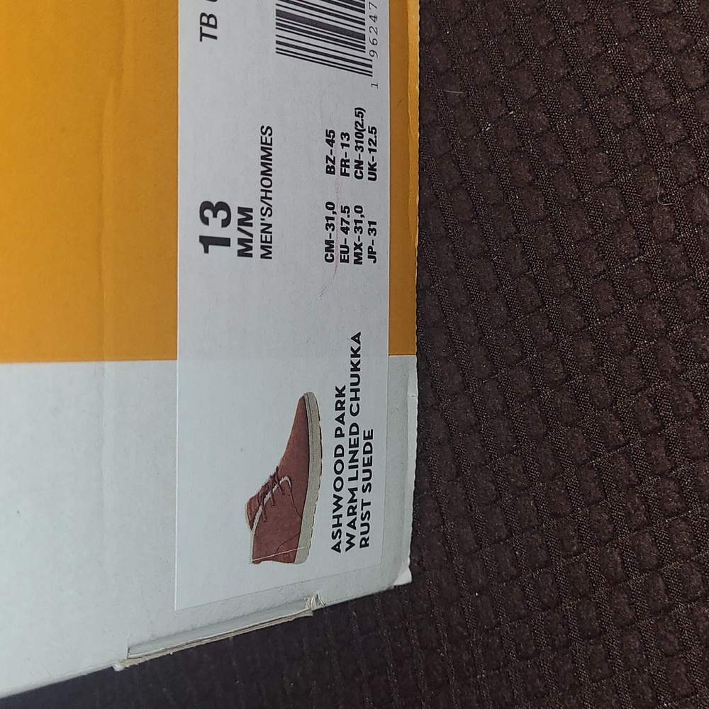 New Timberland "ASHWOOD PARK" Sherpa lined size 13 - Picture 7 of 7
